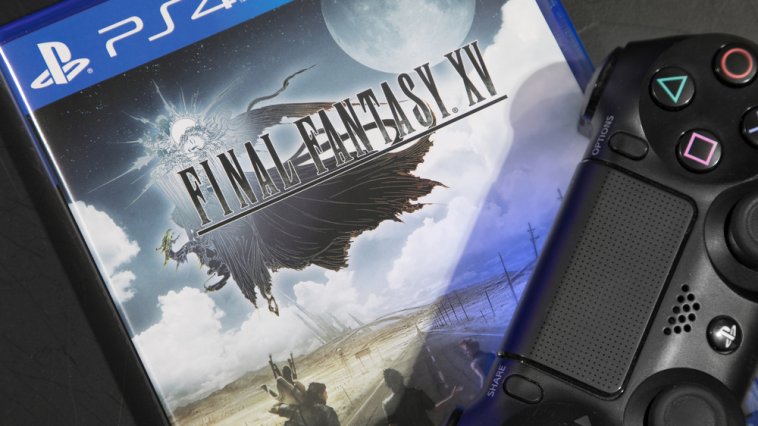 Final Fantasy game with a PS4 controller